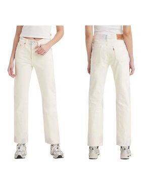 Levi's 501 Original Tie Dye High Rise Straight Leg Non-Stretch Denim Jeans